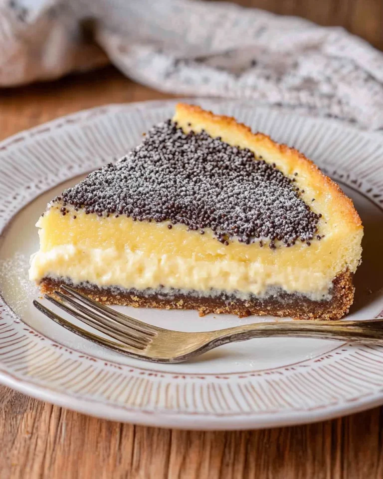 Saftiger Mohnkuchen mit Pudding & Schmand (schnelles Rezept)