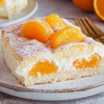 Schmandkuchen vom Blech mit Mandarinen