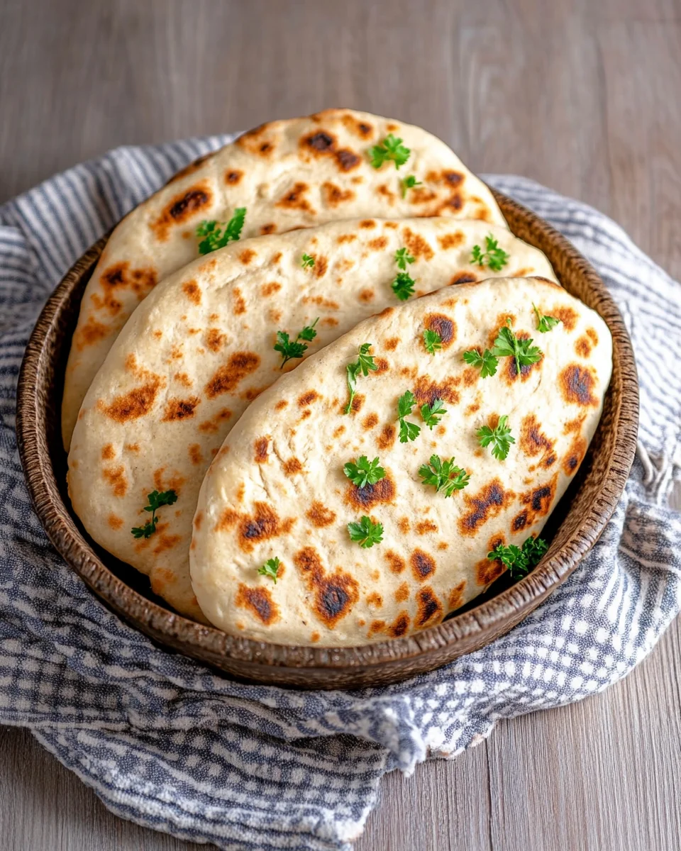 Schnelles Pfannenbrot ohne Hefe (Rezept mit Joghurt)