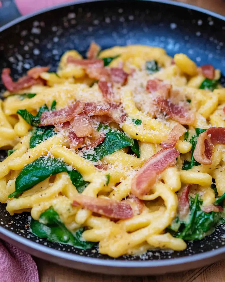 Spätzle Turkey Turkey Bacon Pfanne