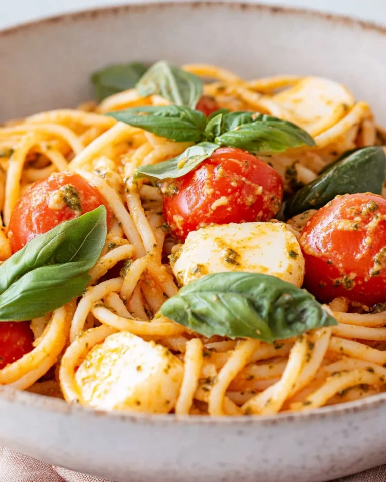Spaghettisalat mit Pesto - schnell & einfach