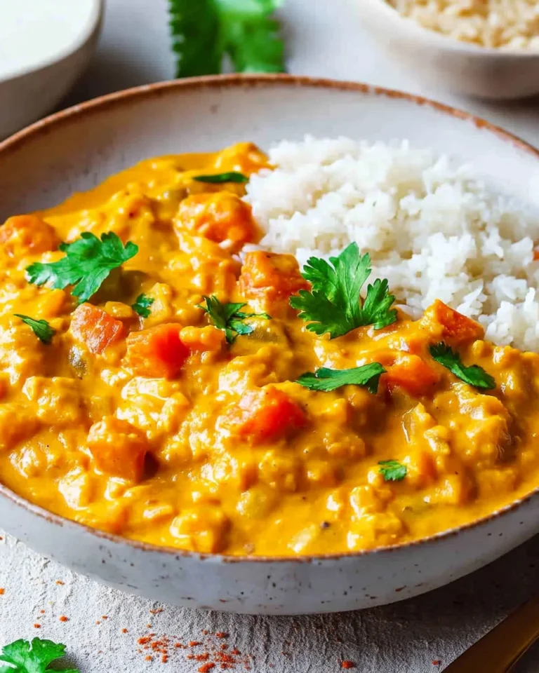 Süßkartoffel-Linsen-Curry mit Kokosmilch