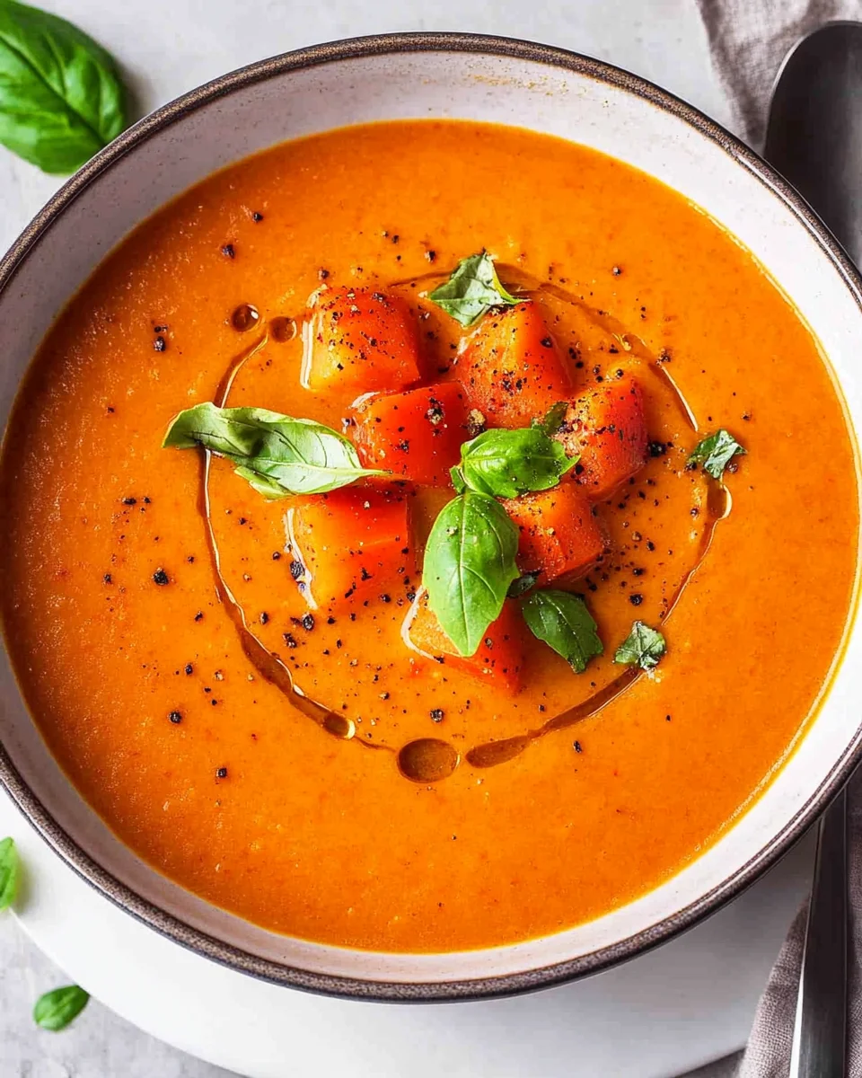 Tomaten-Paprika-Suppe