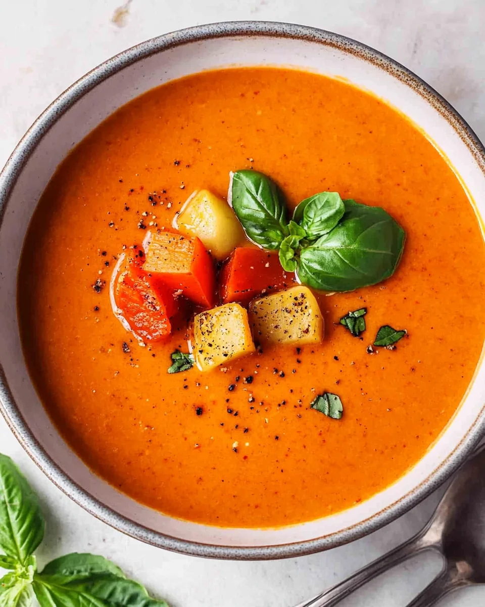 Tomaten-Paprika-Suppe