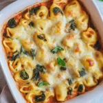 Tortellini-Auflauf mit Spinat
