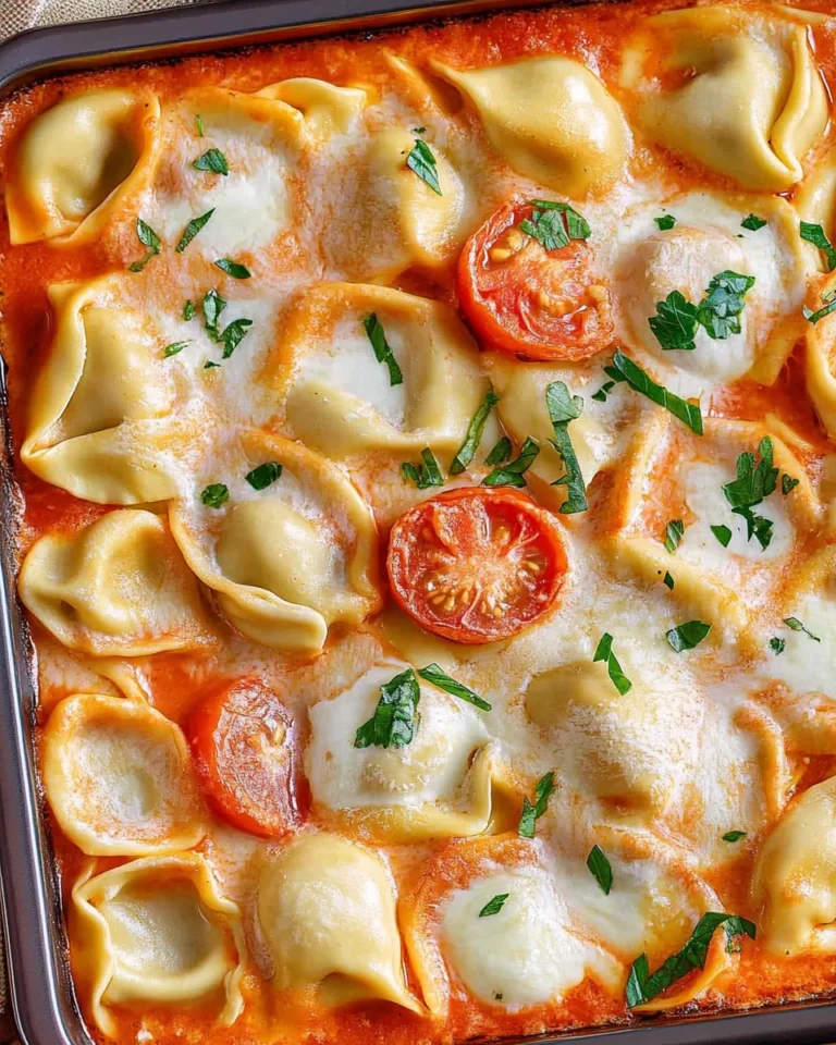 Tortellini-Auflauf mit Tomaten & Mozzarella