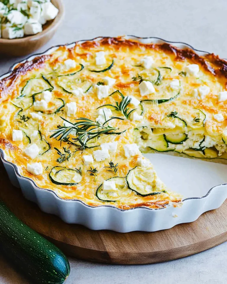 Zucchini-Quiche mit Feta