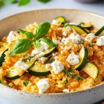 Zucchini-Reis-Pfanne mit Feta