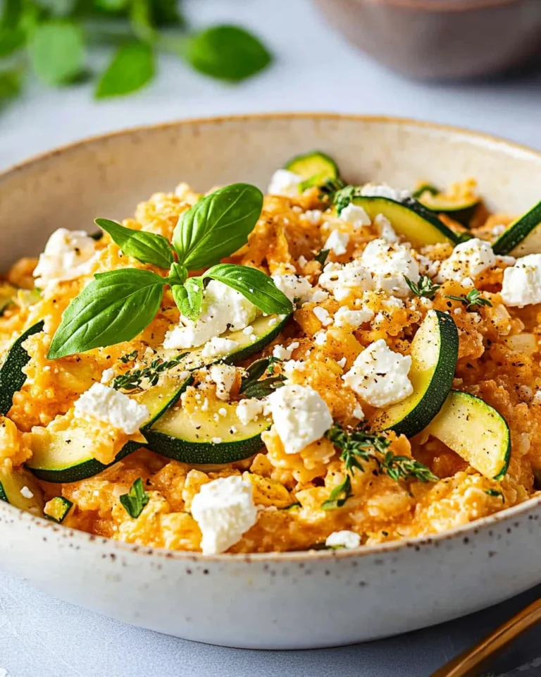 Zucchini-Reis-Pfanne mit Feta