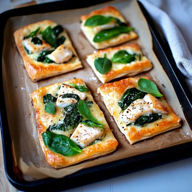 Blätterteig mit Lachs und Spinat