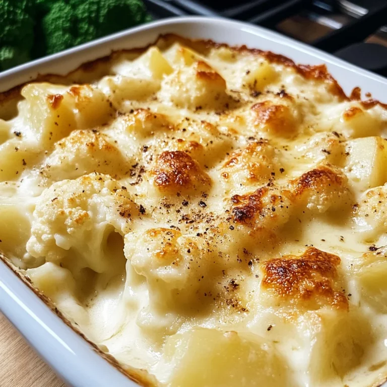 Blumenkohlauflauf mit Kartoffeln