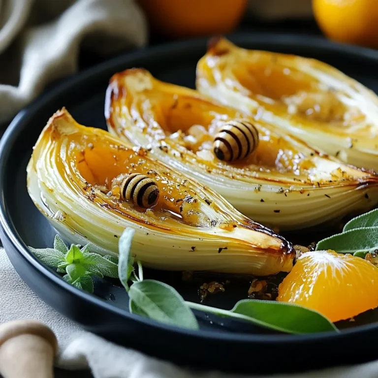 Chicorée gebraten mit Orange und Honig