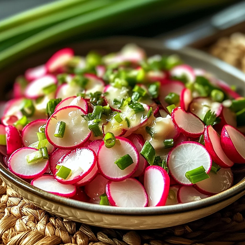 Einfacher Radieschensalat