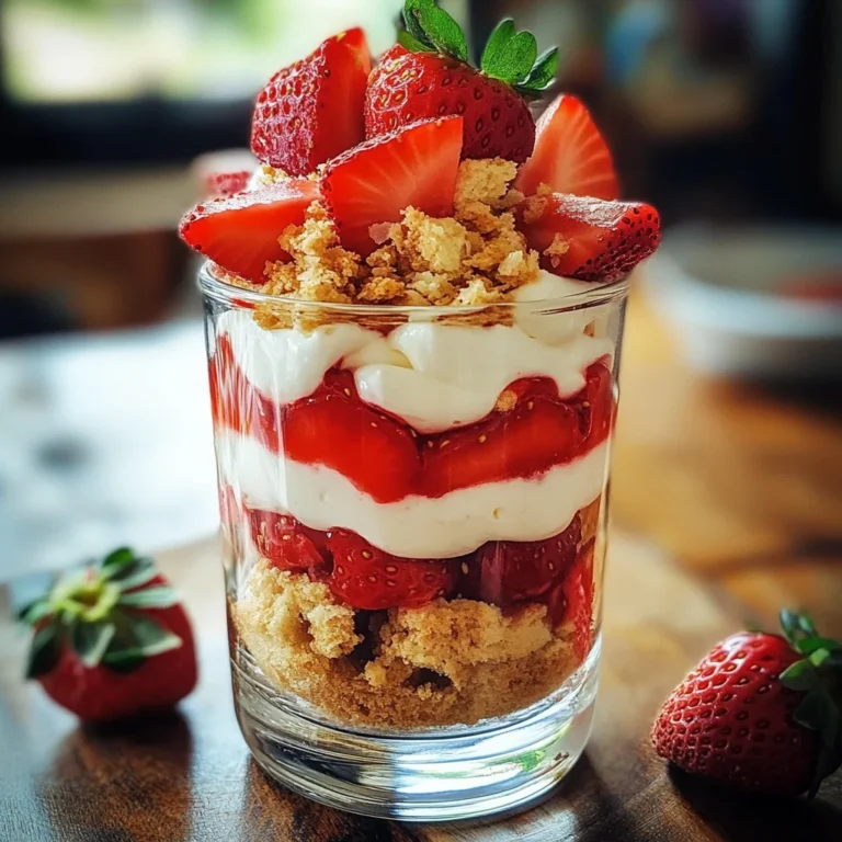Erdbeer-Butterkeks-Dessert