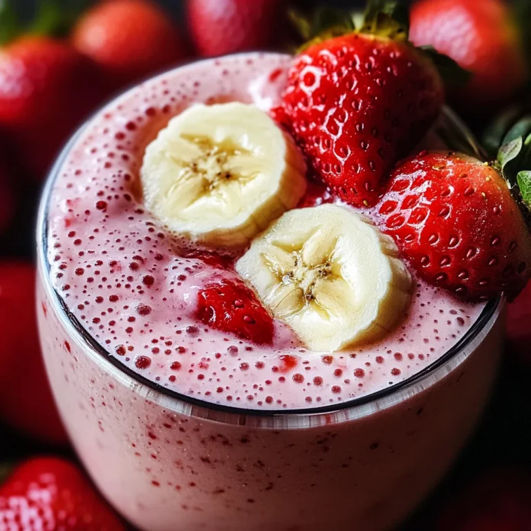 Erdbeer-Smoothie mit 3 Zutaten