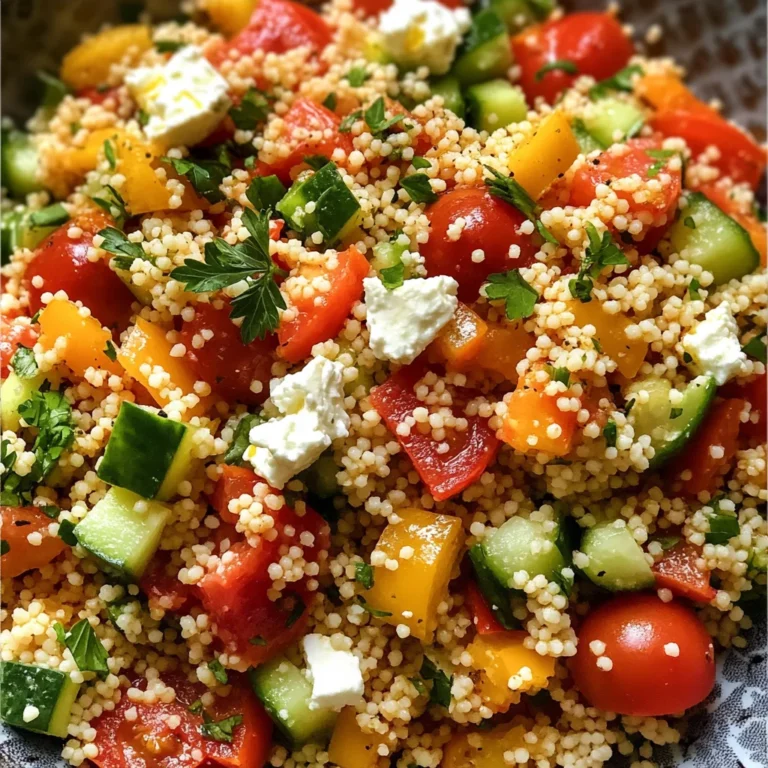 Couscous Salat mit Feta
