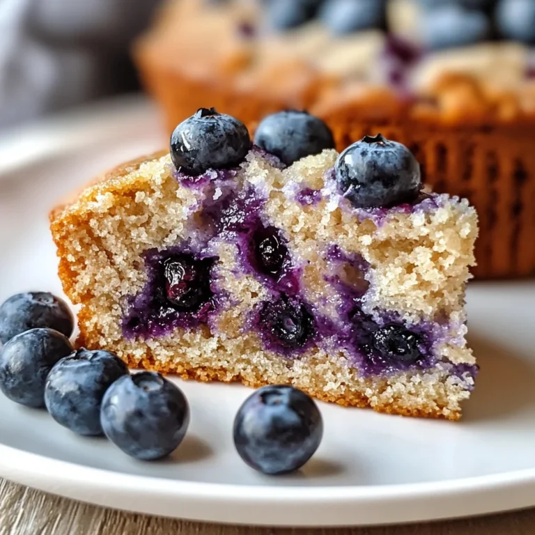 Gesunder Kuchen mit Heidelbeeren