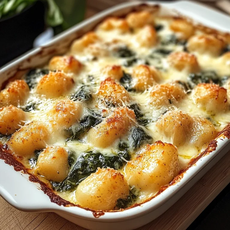 Gnocchi-Spinat-Auflauf mit Hähnchen und Curry mit Mozzarella überbacken