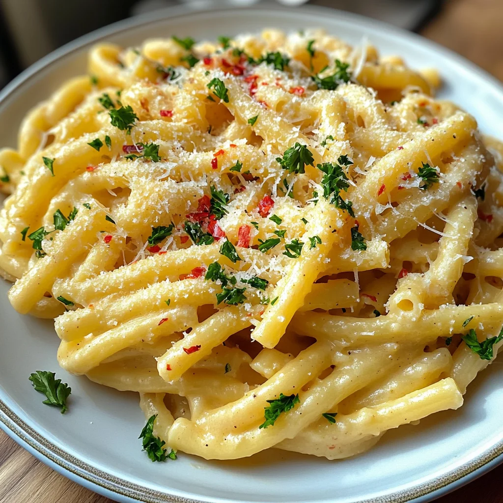 Parmesan Knoblauch Pasta