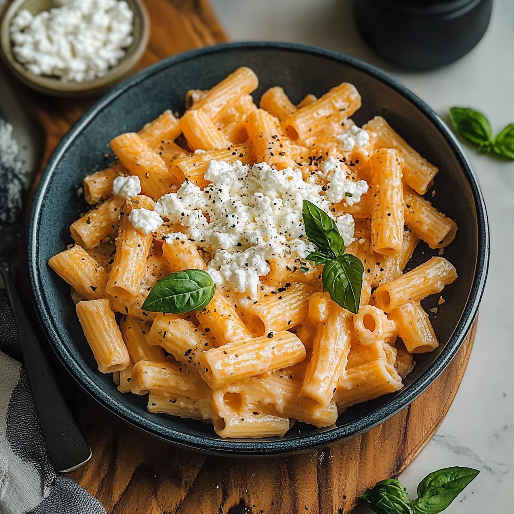 Protein Nudeln mit Hüttenkäse