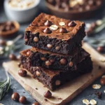 Saftige vegane Brownies mit Bohnen & Haferflocken