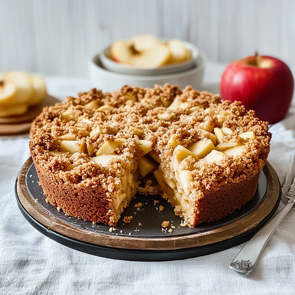 Saftiger Apfelkuchen mit Streusel