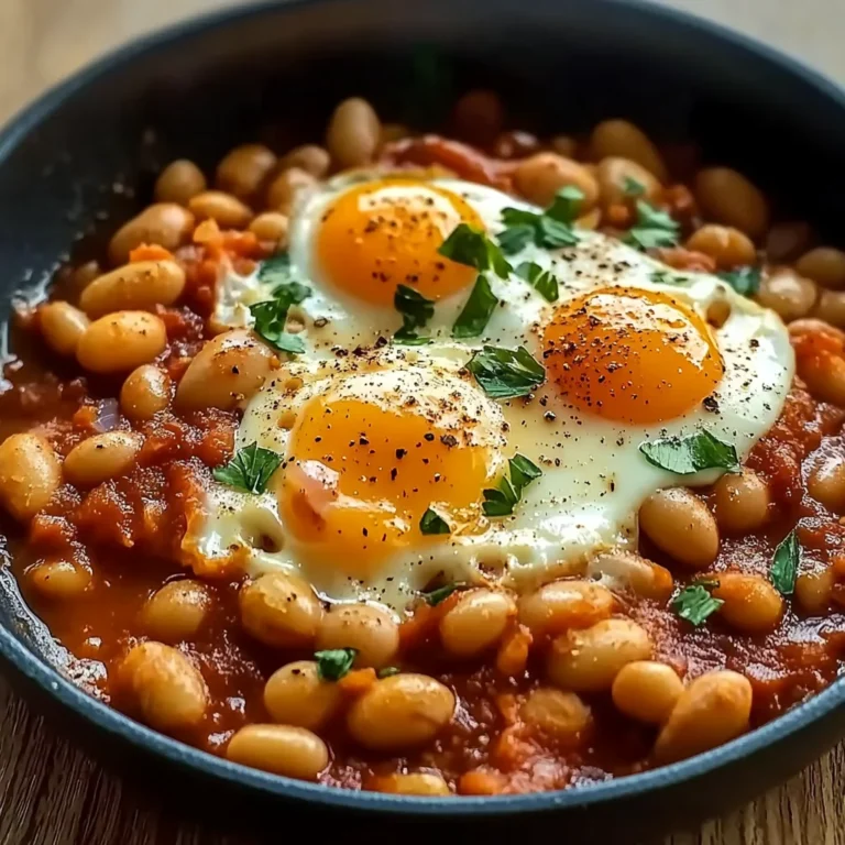 Spanische Bohnen und Eier