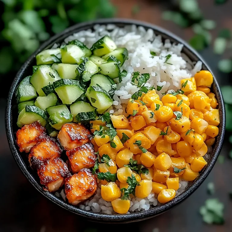 Street Corn Hähnchen Reis Bowl