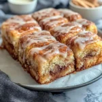 Zimtschneckenkuchen mit Vanilleglasur