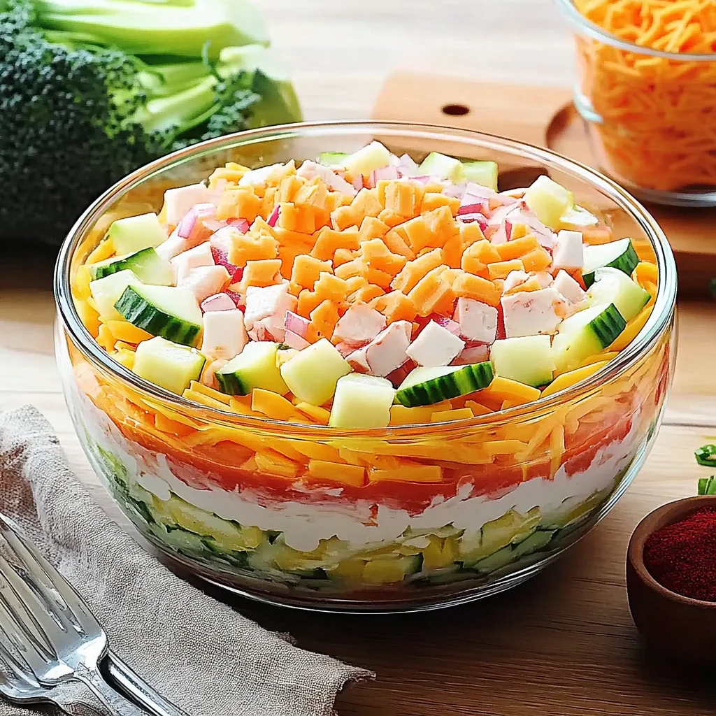 Klassischer Schichtsalat