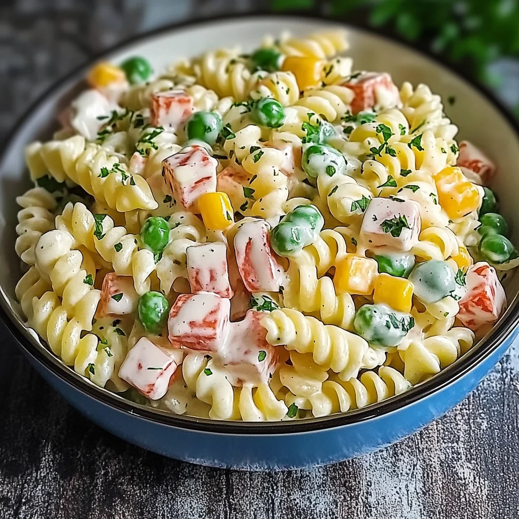 Omas klassischer Nudelsalat mit Mayo
