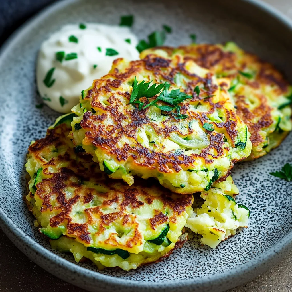 Zucchinipuffer, einfach und schnell
